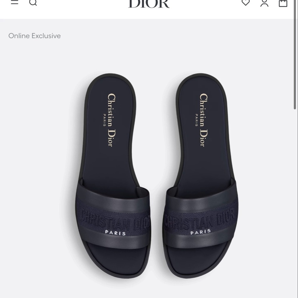 💙 🖤 Dior | Dway Slide | 38.5 EU (8.5 US) | RARE + SOLD OUT!